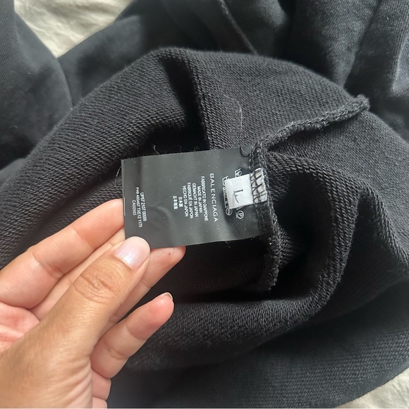 Balenciaga Sinners Black Hoodie with Red and Gold Embroidery L - Picture 12 of 16